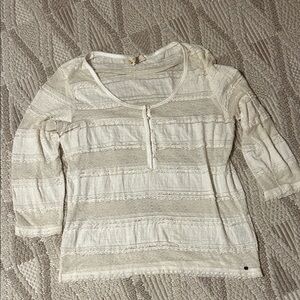 Denim & Supply Ralph Lauren Cream Textured Shirt